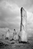 Monotone version of the Standing Stones at Callanish on the Isle of Harris, Scotland